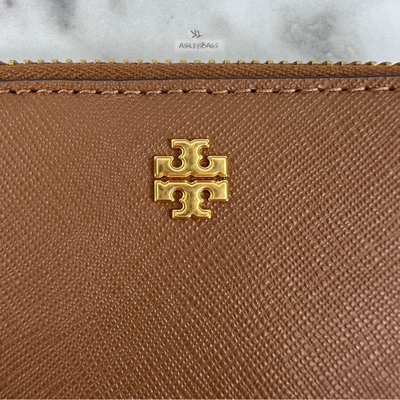 Tory Burch Medium Emerson Wallet In Moose Brown - Picture 2 of 5